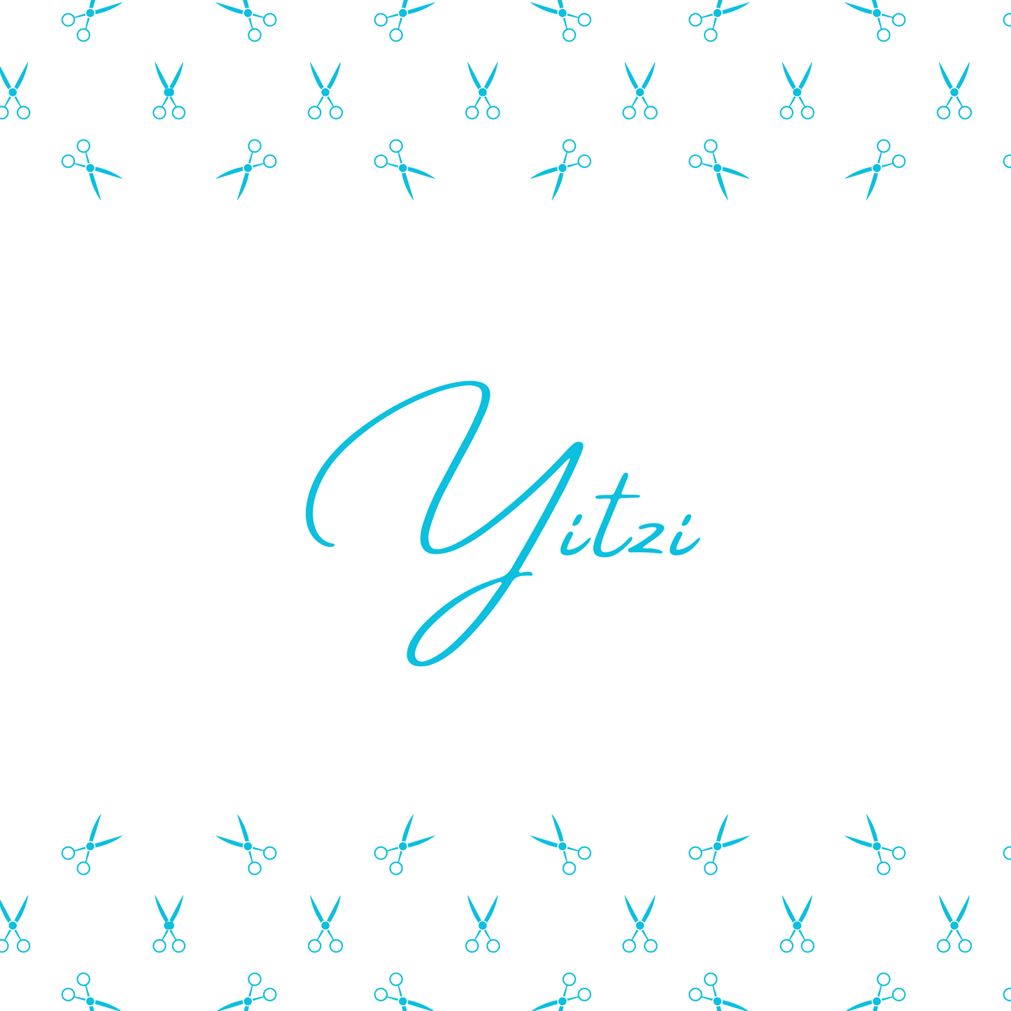 Scissor Border Light Blue
